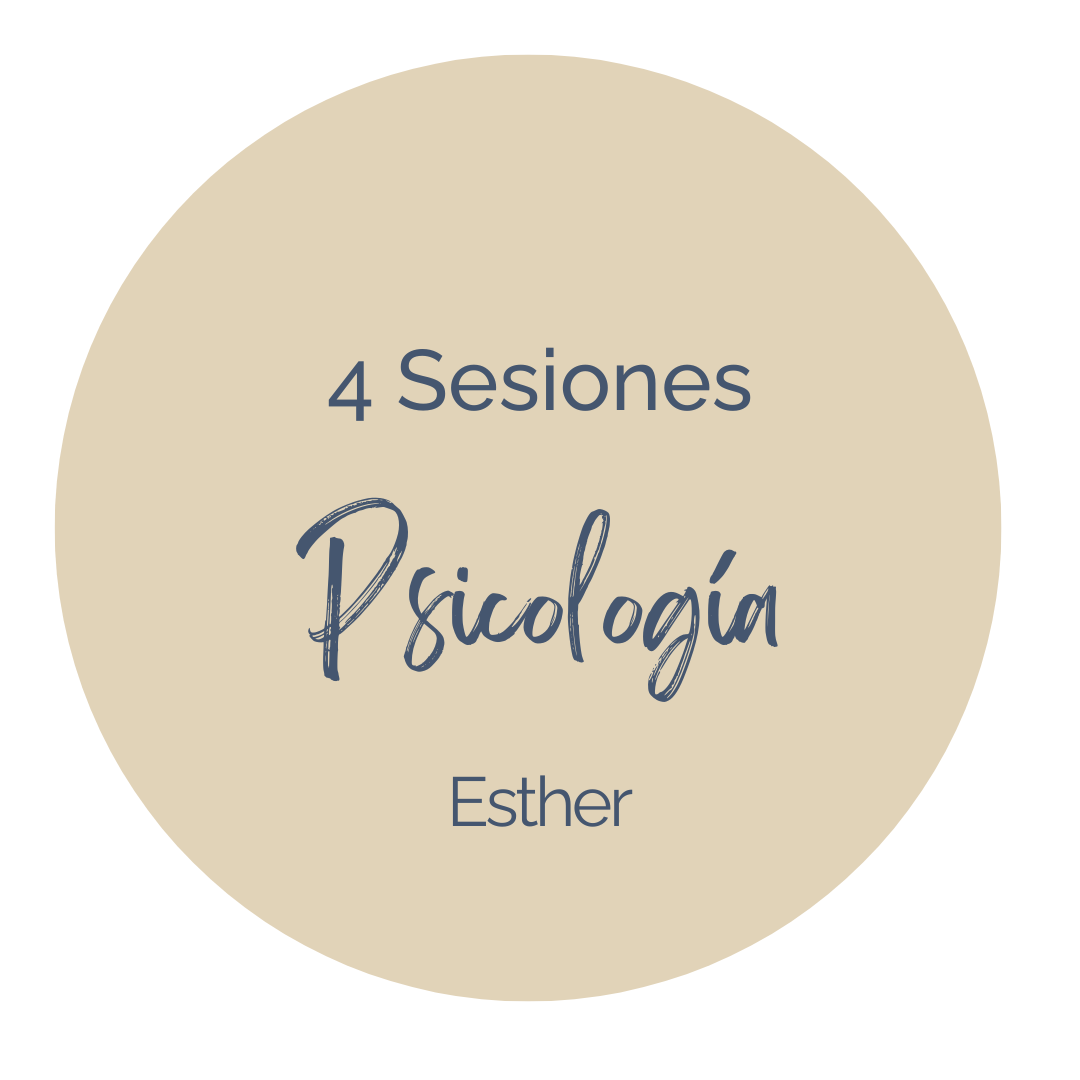 Pack 4 sesiones de psicología - Esther (Programa SIENTE)